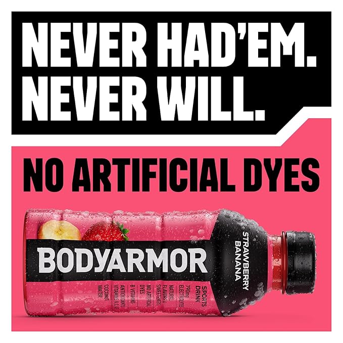 BODYARMOR Sports Drink, Orange Mango, Electrolyte Drink Hydration, 16 Fl Oz Bottles (12 Pack), Flavored Coconut Water with B Vitamins & Antioxidants