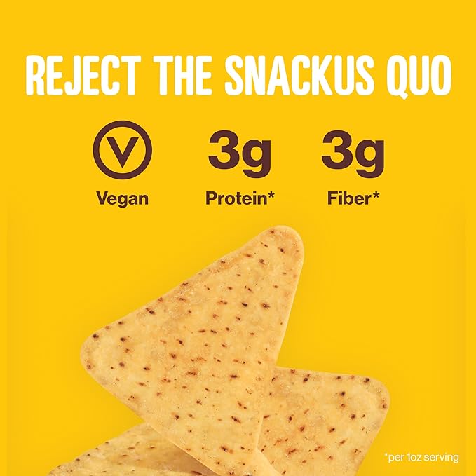 HIPPEAS Chickpea Tortilla Chips, Rockin’ Ranch Gluten Free Snacks, Dairy Free, Vegan, 1oz, Pack of 18, 3g Protein, 3g Fiber, Crunchy, Nutritious, Plant Protein Snack, Non-GMO, Kosher