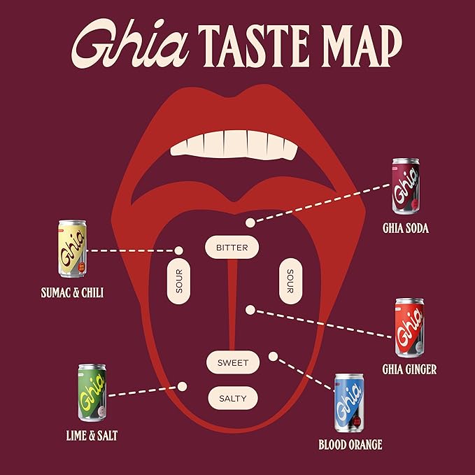 Ghia Non-Alcoholic Le Spritz | Blood Orange 8-Pack | Canned Mocktail & Cocktail Mixer, Zero Proof Sparkling Apéritif with Soothing Herbal Extracts | No Sugar, No Artificial Flavors, Caffeine-Free