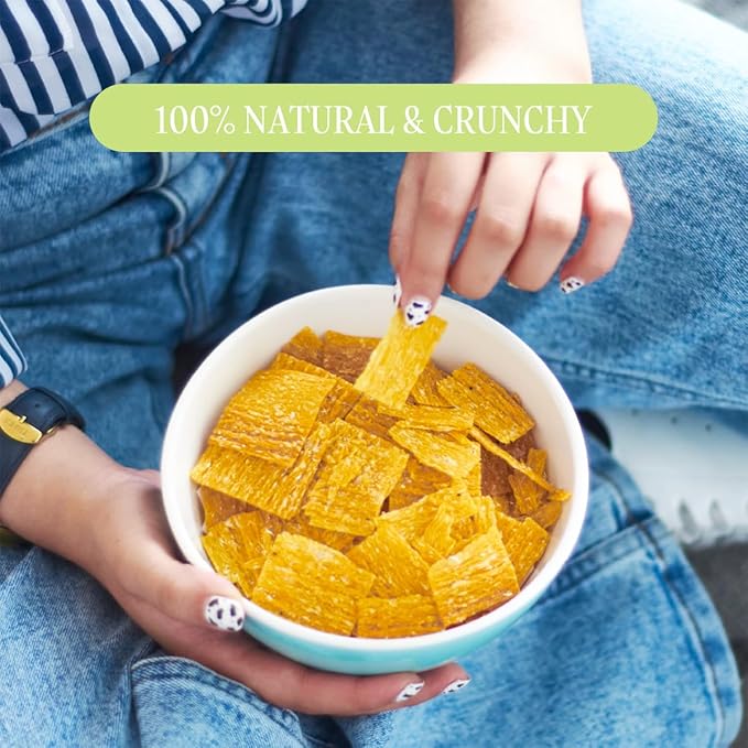 TASU Pineapple Dried Fruit Chips - 100% Natural, Crispy, Crunchy, and Allergen-Free Healthy Snacks for Kids & Adults, Vegan, Gluten-Free, No Added Sugar, No Oils Added, Perfect for Lunch Bags and On-the-Go Snacks | 12 Pack (1 Oz Each)