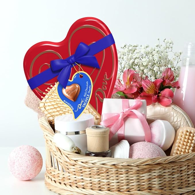 Dove Milk Chocolate Truffle Candy, 5.82 Heart Tin