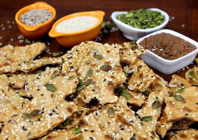 SunGak - Baked Multigrain Sangak Crackers, All Natural (7.02 oz)