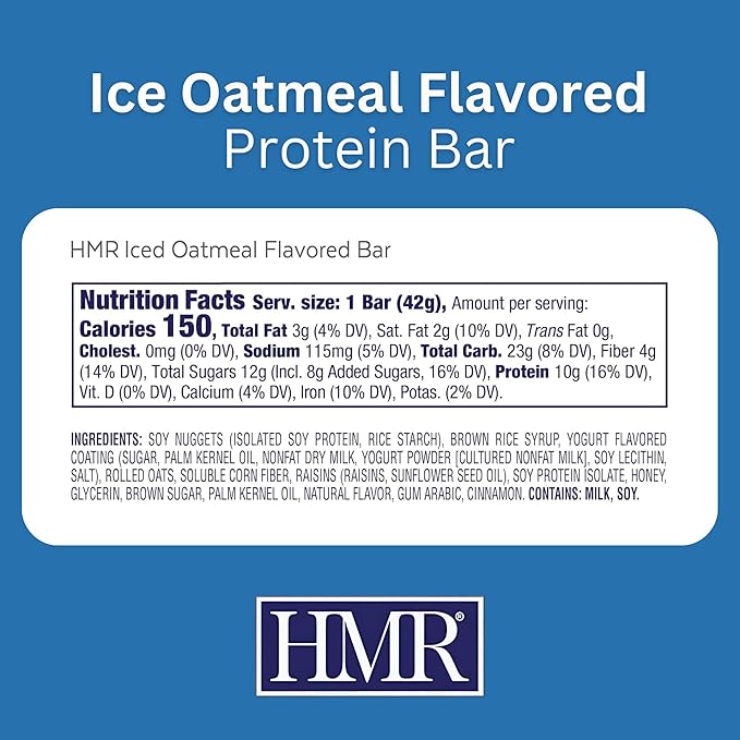 HMR Bright Bites Duo, Lemon & Ice Oatmeal Protein Bar Combo (24 Count) | 10g of Protein, Low Calorie | Nutritious Snack to Support Weight Maintenance