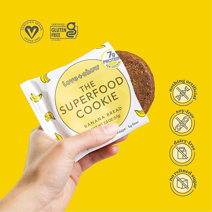 Love and Chew Banana Bread Superfood Cookie, 2 OZ
