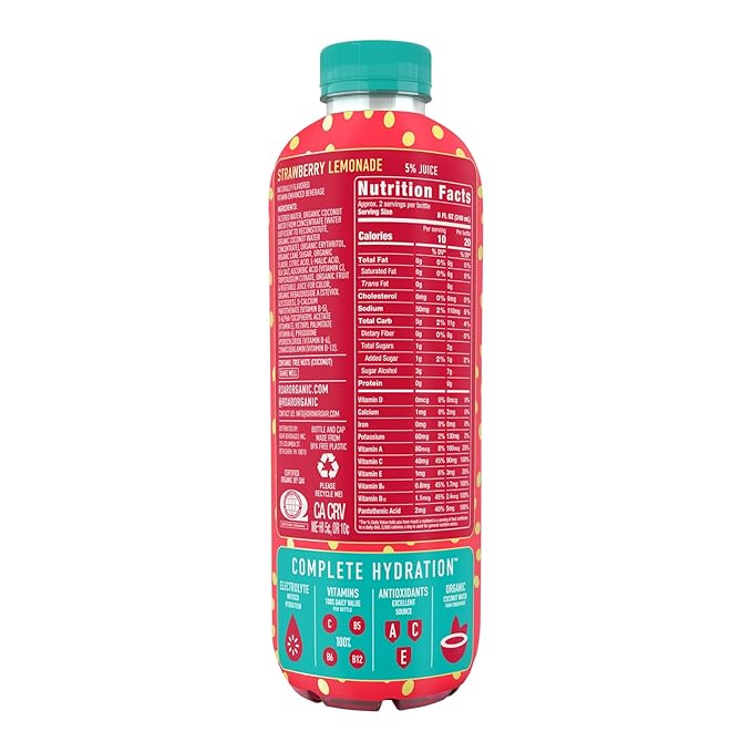 ROAR Complete Hydration Organic Variety Pack - Electrolyte Drinks Loaded with Vitamins C, B5, B12 - Hydrating Beverage Non-GMO, Gluten-Free - 12 pc