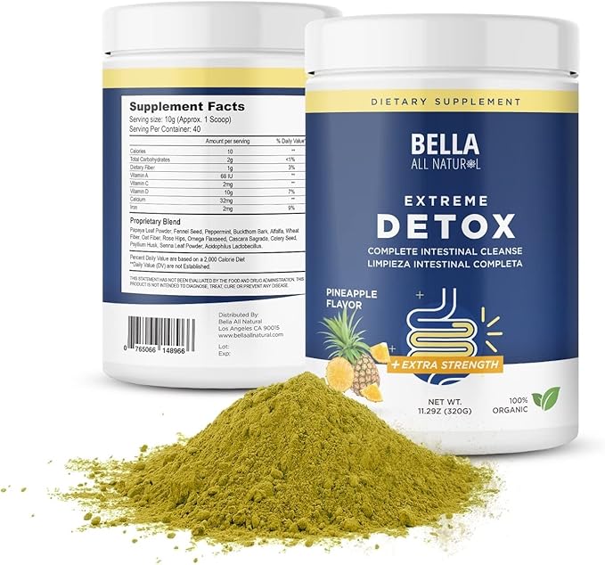Bella All Natural Detox Pineapple and Skinny Iced Coffee