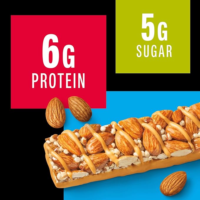 KIND Nut Bars, Caramel Almond & Sea Salt, Healthy Snacks, Gluten Free, Low Sugar, 6g Protein, 24 Count