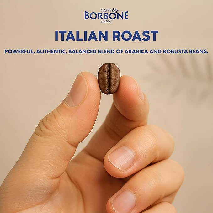 Caffè Borbone Italian Roast Coffee (60 Count) – Medium Dark Roast, Arabica & Robusta Blend, Roasted in Italy for a Bold, Smooth Taste – Single Serve Coffee Pods Compatible with K-Cup Brewers