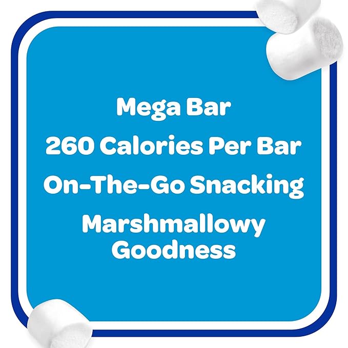 Rice Krispies Treats Mega Bars Large Marshmallow Snack Bars, Kids Snacks, Original, 26.4oz Box (12 Count)