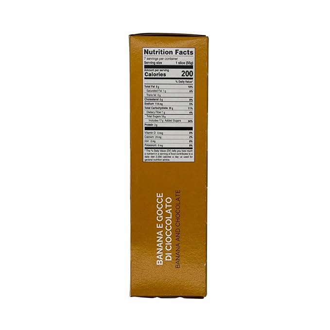 Chocolitaly Italian Cake – Banana & Chocolate Chip Flavor | 400g Each | Pack of 3 | Soft & Moist Sponge Dessert | Made in Italy | Ready to Serve Shelf-Stable Cake