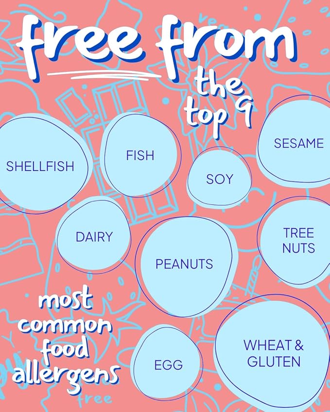 Skinny Crispy Birthday Cake Rice Treats – Low Sugar (4g), Vegan, Gluten-Free, Dairy-Free, Non-GMO, Top 9 Allergen-Free, Healthy Snack Bars, 18 Count