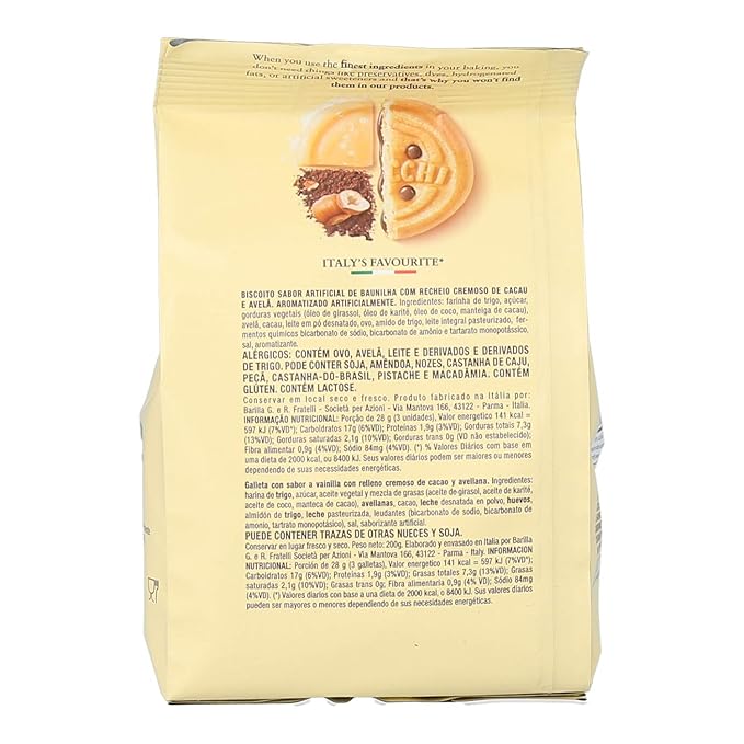 Mulino Bianco Hazelnut Cream Cookies Pack of 3 Bag