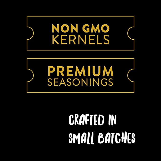 Urban Accents Movie Night Popcorn Gift Set – Includes 3 Gourmet Popcorn Kernel Varieties & 5 Flavorful Seasonings – Perfect Snack Gift Box for Parties, Holidays, or Movie Lovers