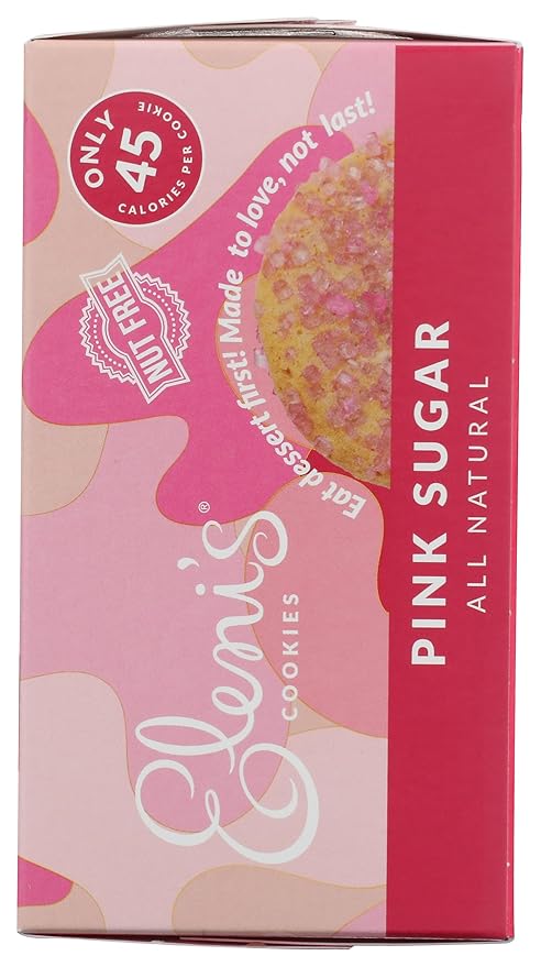 Eleni's New York Crisp Pink Sugar Cookie, 3.5 OZ