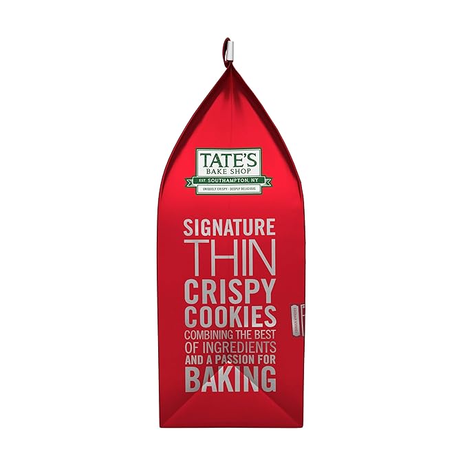 Tate's Bake Shop Gingersnap Cookies, Limited Edition Holiday Cookies, 4 - 7 oz Bags