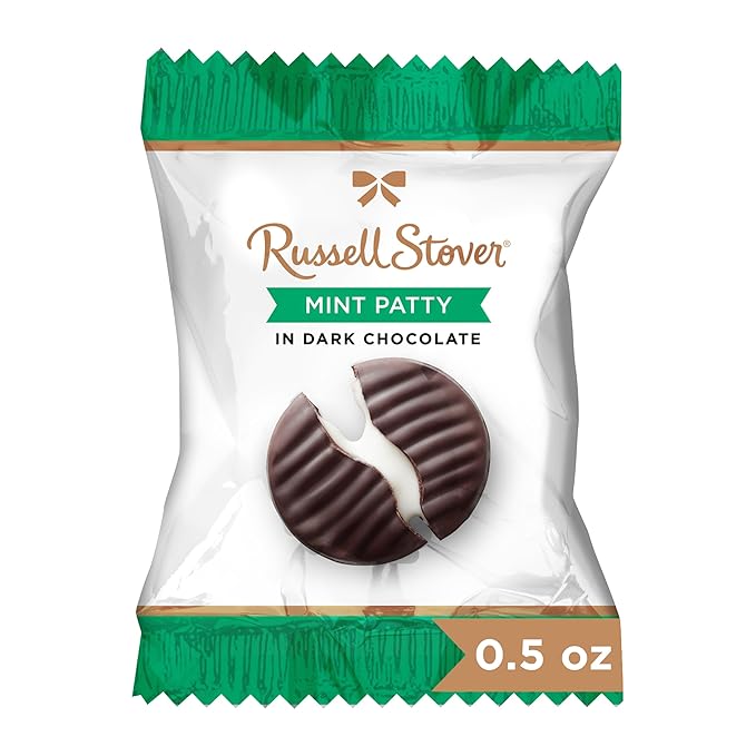 Russell Stover Dark Chocolate Mint Patties - (Pack of 36)