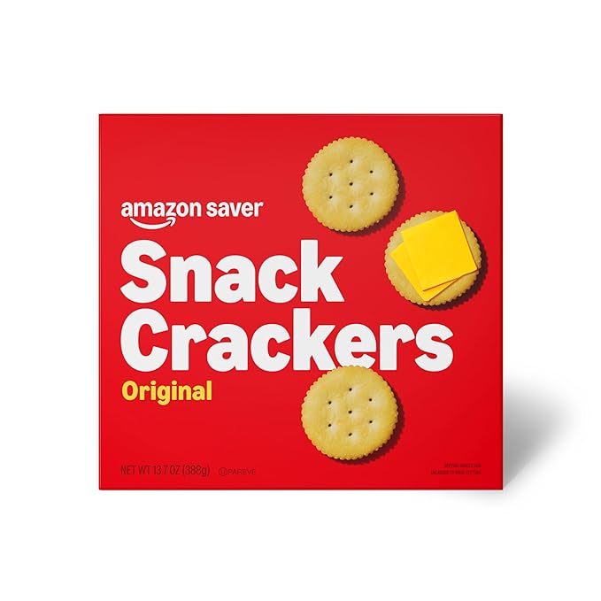 Amazon Saver, Original Snack Crackers, 13.7 Oz (Previously Happy Belly, Packaging May Vary)