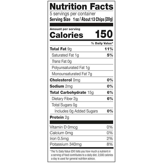 Kettle Brand Potato Chips, Unsalted Kettle Chips, 5 Oz (Pack of 15)