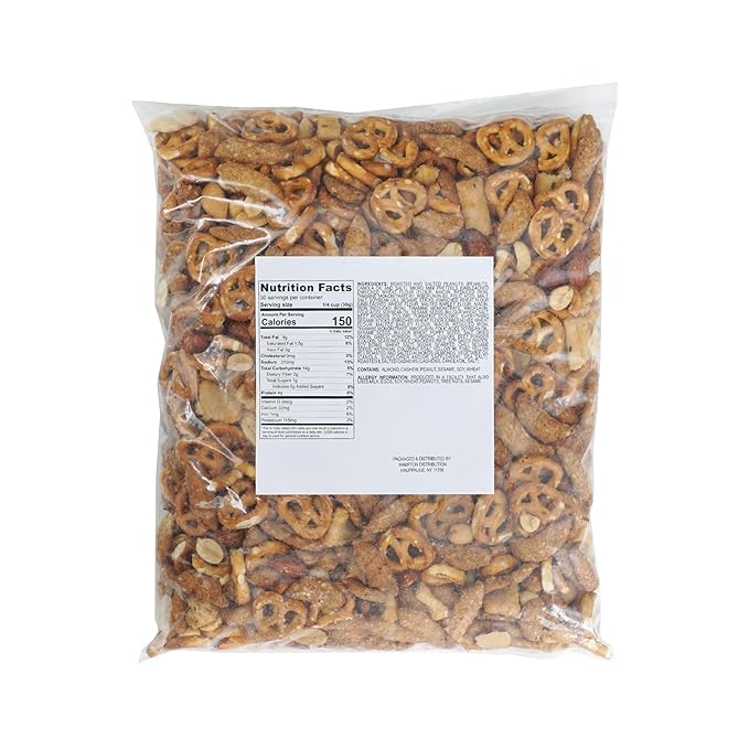 Tailgate Crunch Snack Mix, 1 Pound Bulk Bag, Hampton Distribution
