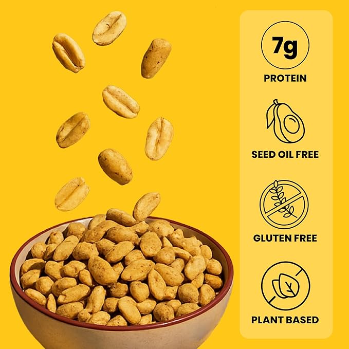 Confusion Snacks Original Salted Peanuts – Salty Flavored Snacks, Seed Oil Free, High Protein Snack, Vegan, Gluten-Free, Keto Guilt-Free Salty Snacking, 3-Pack