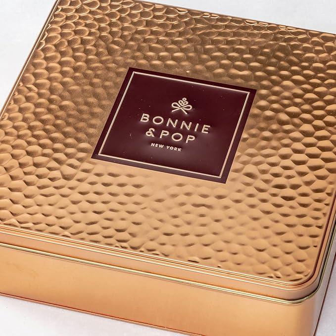 Chocolate Gift Basket, Gourmet Snack Food Box in Keepsake Tin, 2+ lbs of Chocolate, Great for Birthday, Sympathy, Family Parties & Get Well - Bonnie & Pop
