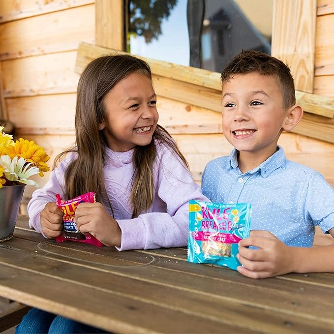Rule Breaker Vegan & Gluten Free Cookies | Birthday Cake & Chocolate Brownie | Plant-Based, Top 11 Allergen-Free | Soft-Baked, Great Snacks for Kids & Adults, Individually Wrapped (Pack of 4)