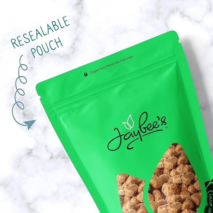 Jaybee’s Toffee Peanuts 48 oz (3 lb) Bulk Resealable Bag – Sweet Roasted Candied Coated Peanuts – Crunchy Snack for Parties, Baking, Holidays & Gift Baskets