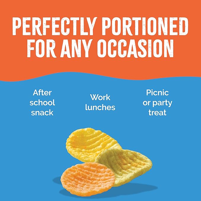 Sensible Portions Garden Veggie Wavy Chips, Sea Salt, Snack Size, 1 Oz (Pack of 24)