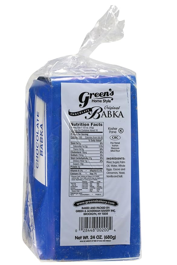 Green's Bakery Kosher Chocolate Babka - 24 oz
