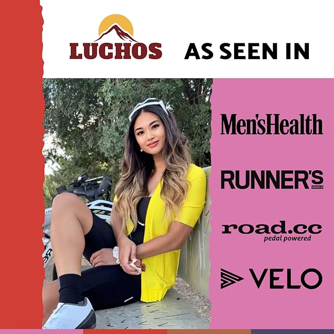 LUCHOS Energy Blocks - Classic Guava 400 g | Colombian On-the-Go Sports Nutrition for Running, Cycling & Hiking | A Natural Alternative to Bars & Gels | 10 Vegan, Gluten Free & Easy to Digest Portions