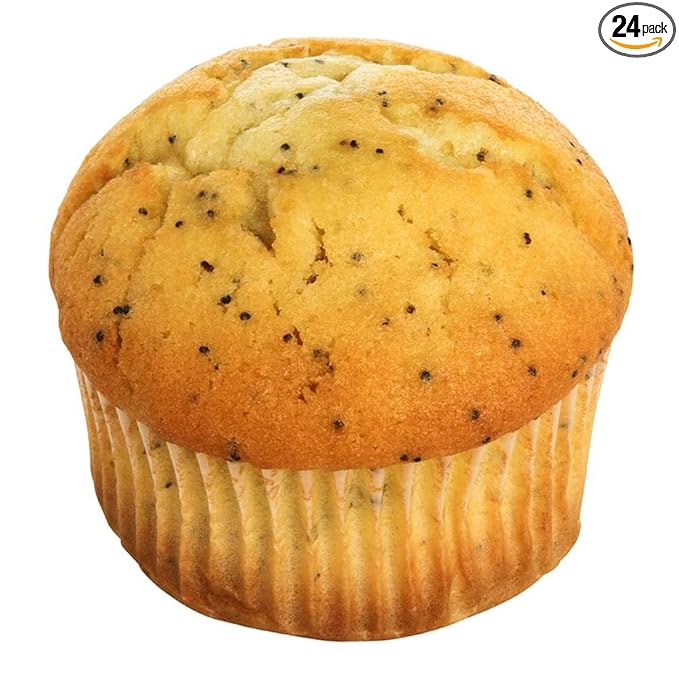 Otis Spunkmeyer Individually Wrapped Lemon Poppy Seed Muffin, 4 Ounce -- 24 per case.