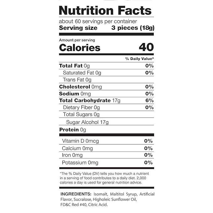 Sugar Free Fiery Cinnamon Hard Candy Discs -3 lbs Bulk Bag Individually Wrapped Keto And Diabetic Friendly Cinnamon Flavored Gourmet Candies (48oz)