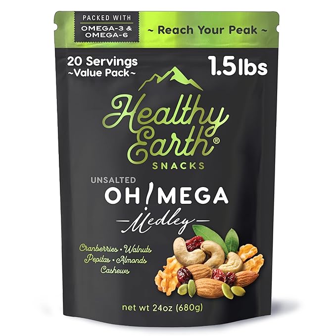 Mixed Nuts Unsalted | Trail Mix | Trail Mix without Peanuts | Gourmet Snacks, Protein Snacks, Gluten Free, No Preservatives, High Fiber (Omega-3 and Omega-6)