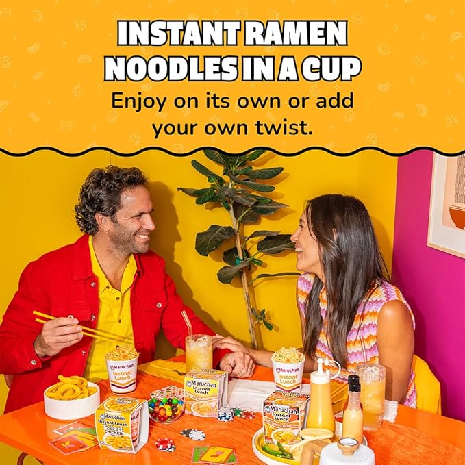 Maruchan Instant Lunch Roast Chicken Flavor, 2.25 Oz, Pack of 12