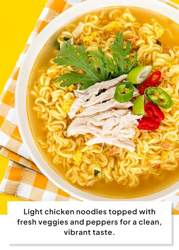 Korean Food Paldo KOKOMEN Instant Noodle, Chicken Flavored Spicy Soup Ramen, 4.23 oz x 5 Packs (Total 21.15 oz), Korean Style Instant Ramen