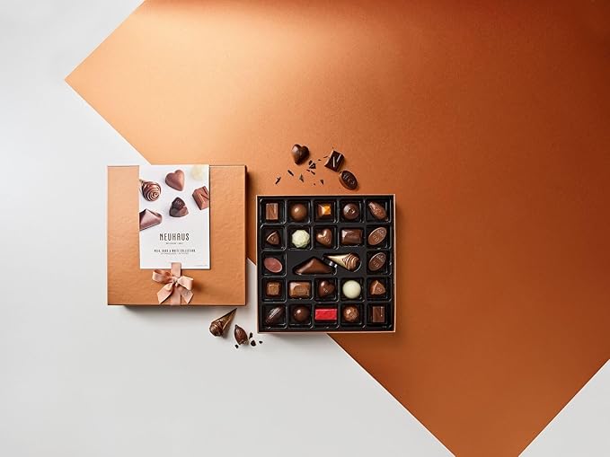 Neuhaus Belgian Chocolate Classic Discovery Collection – 24 Timeless Neuhaus Pieces Assorted Milk, White & Dark Chocolate Pralines – Gourmet Chocolate Gift