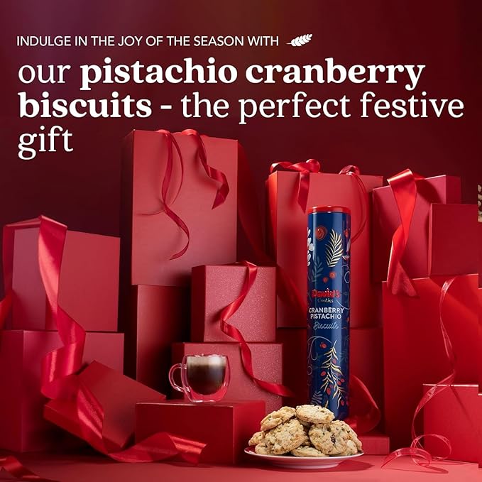 David's Cookies Cranberry Pistachio Biscuits 1-Pack - Irresistible Crunch, Gourmet Snacks & Bakery Treats - Ideal Cookie for Snacking and Gifting - Delicious Delightful Food Gift for Kids and Adults for Any Occasions