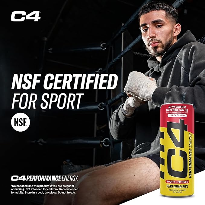 Cellucor C4 Energy Drink POPSICLE Variety Pack, Carbonated Sugar Free Pre Workout Performance Drink, 4 Flavors - Grape & Cherry Popsicle, Strawberry Watermelon Ice, Frozen Bombsicle, 12 Oz Pack of 12