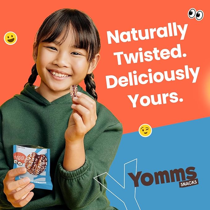 Yomms Coco Twist Glazed Whole Pecan Halves, 15.6 oz (12 Pack), Gluten-Free & Non-GMO Healthy Dessert Snacks – Low Sugar Coconut & Crunchy Candied Nut Pouches – Gourmet Roasted Snacking Pecans – 1.3oz Individual Bags