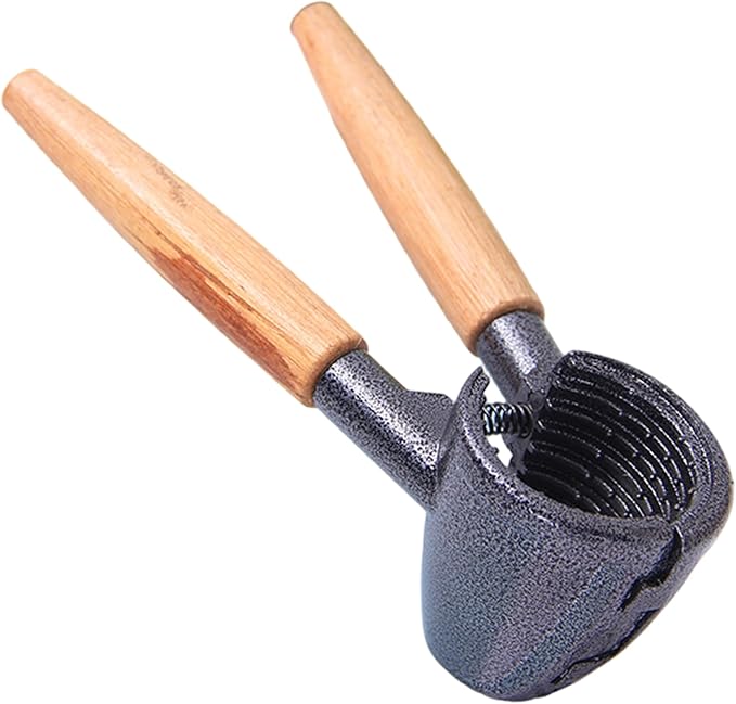 Nut Crackers, Nut Cracker Tool Heavy Duty Walnut Cracker with Wood Handle for Pecan Almonds Hazelnuts Kitchen Gadget
