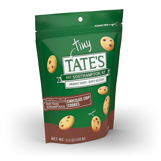Tate's Bake Shop Tiny Tate's Variety Pack, Chocolate Chip & Snickerdoodle Cookies, 3-5.5 oz Bags