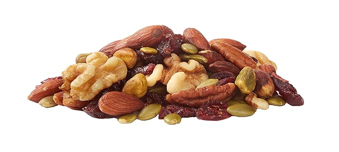 Amazon Brand - Happy Belly Dried Cranberries, Nuts & Pepitas Trail Mix, 2.62 pound (Pack of 2)