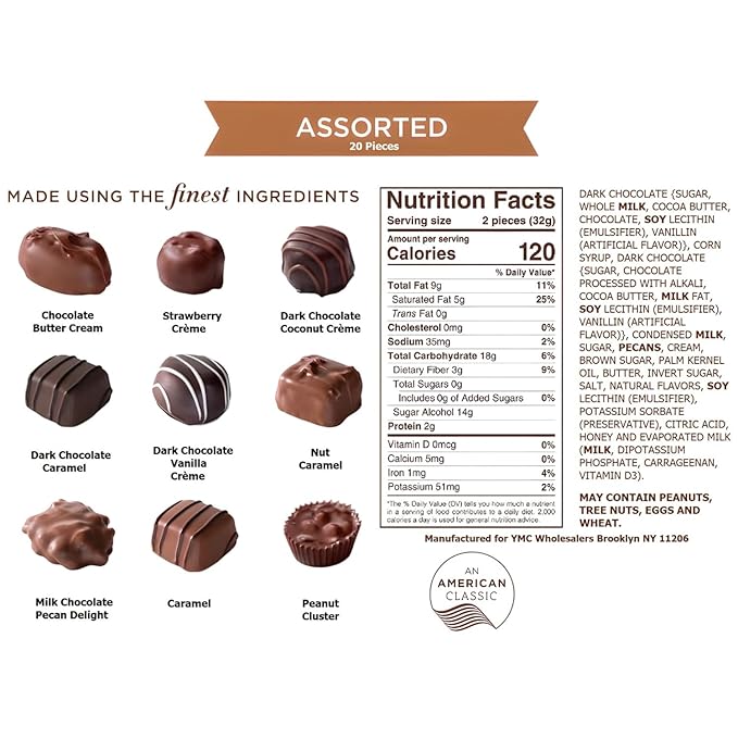 Cremelle Chocolate Gift Box, 20 Pieces Collection of Valentine's Day Chocolate Gift Basket, Perfect Chocolates Assortments for Any Occasion, Holidays, Birthdays, Anniversaries, Corporate Gourmet Gifts Baskets and More