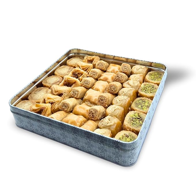 Al Bohsali 1870 Premium Mediterranean Assorted Baklava Mix – 43-Piece Luxury Pastry Collection | Handcrafted Since 1870