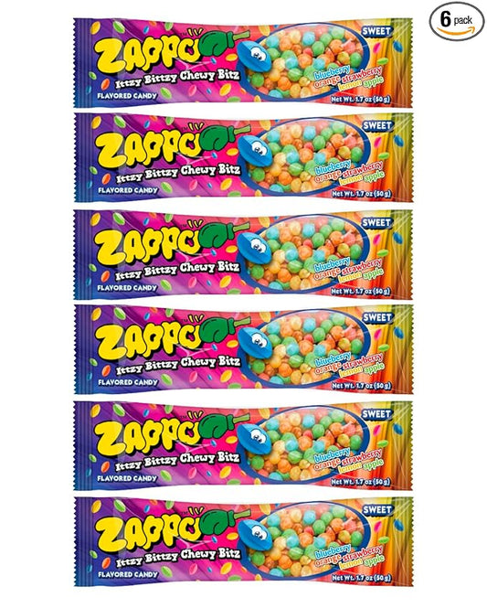 Zappo Sour Itzy Bittzy Chewy Bitz | 6 Pack