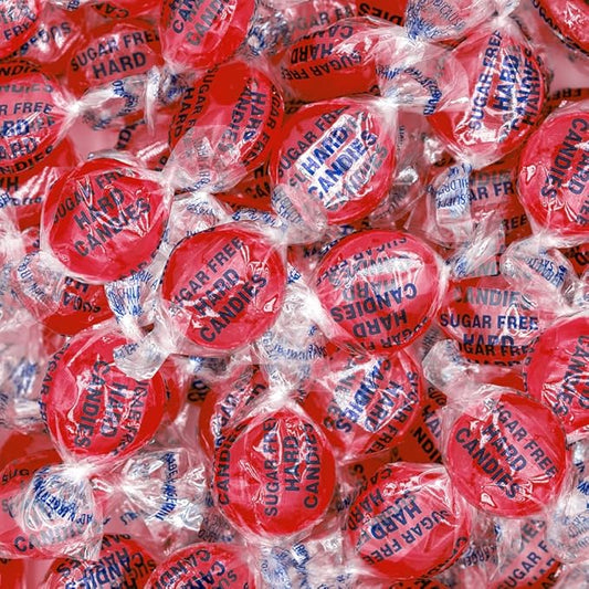Sugar-Free Cinnamon Discs Hard Candy - 1 Pound Pack (About 80 Count) - Individually Wrapped