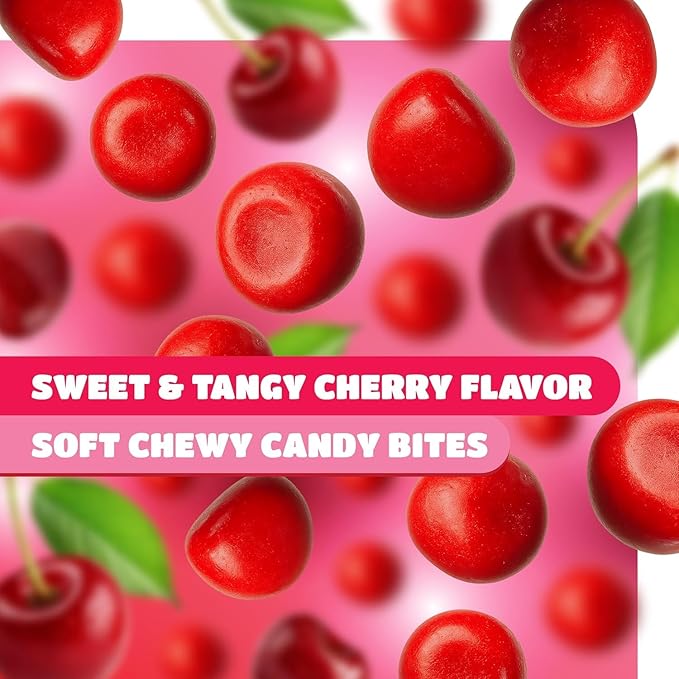 Cherry Sours Candy - 2 Pound Bulk Pack - Nostalgic Cherry Sour Balls for Parties and Everyday Treats - Red Candy for Holiday Buffets - Chewy Sweets - Valentines Candies