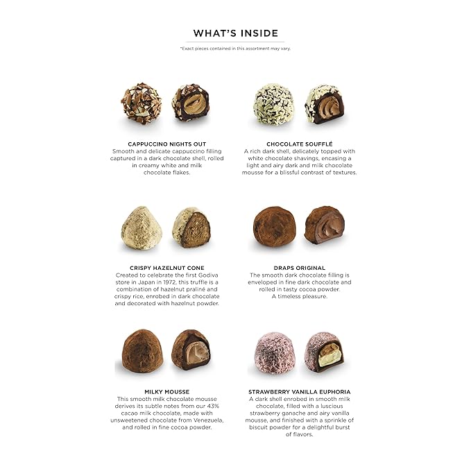 Godiva Red Ribbon Signature Truffle Gift Box, Belgian Dark and Milk Chocolates with Ganache Centers, Gourmet Valentine's Day Gift, Kosher, 24 Pc