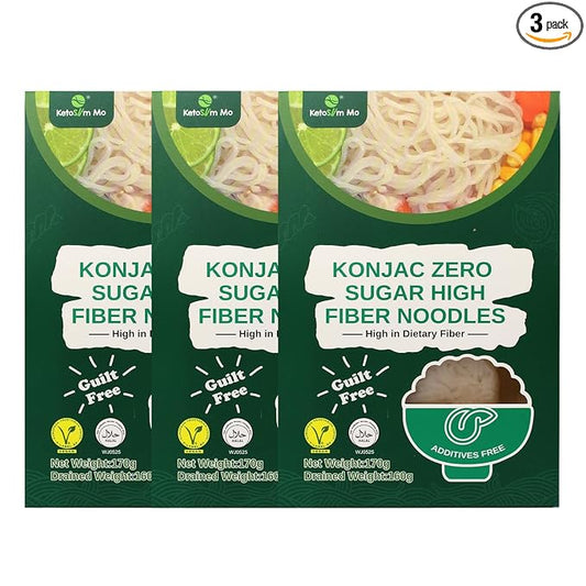 Ketoslim Mo Konjac Noodles 3 Pack – Keto, Vegan, Paleo, Low Carb, High Fiber & Gluten-Free