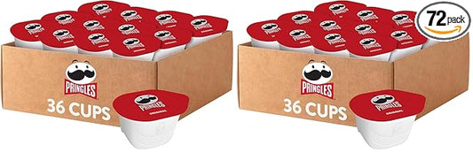 Pringles Potato Crisps Chips, Lunch Snacks, On-the-Go Snacks, Original (36 Cups) (Pack of 2)